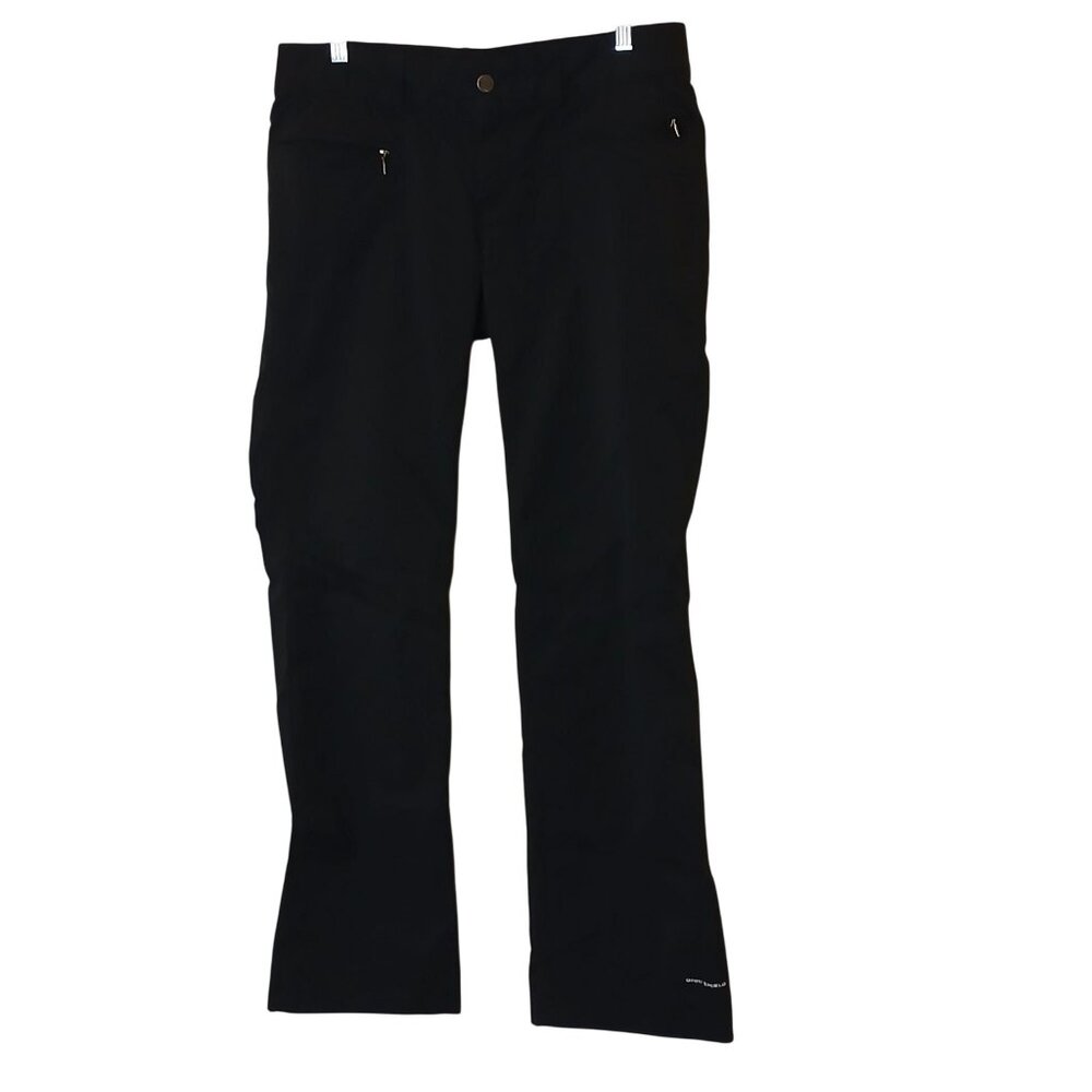 Columbia Womens Pants Size 12 Black Omni-Shield Water Resistant 32" Inseam #B-3